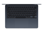 Laptop Apple MacBook Air 13, Procesor Apple M2 CPU cu 8 nuclee, GPU cu 8 nuclee, Neural Engine 16 core, 13.6" (2560 x 1664) IPS 500nits, ram 16GB, 256GB SSD, INT keyboard, culoare midnight, macOS Ventura