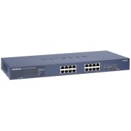 Netgear ProSafe Gigabit Smart Managed PRO Switch, 16x10/100/1000 RJ45 ports, 2 SFP ports, Web GUI, HTTPs,RMON SNMP, 32 static routes IPv4, LLDP, RADIUS, Rack-mounting kit