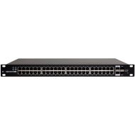 Ubiquiti EdgeSwitch 48 - Switch - Managed - 48 x 10/100/1000 (PoE+) + 2 x Gigabit SFP / 10 Gigabit SFP+ + 2 x SFP - rack-mountable - PoE+