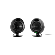 SteelSeries I Arena 3 I Gaming Speakers I 2.0 / 4'' drivers / PC wired / Aux, and wired headset w/o cable swaping / Bluetooth for wireless audio / Tilt / 10-band Parametric EQ / Simulate surround sound with Spatial Audio from Sonar Software I Black