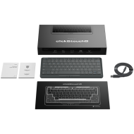 Prestigio Click&Touch 2, wireless multimedia smart keyboard with touchpad embedded into keys, auto-switch between keyboard and touchpad modes, touch multimedia sliders, left and right physical 
