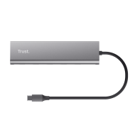 Hub Trust Halyx 5 x USB-C, gri