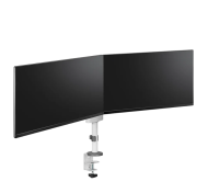 Suport dublu mon. birou NM 17"-27" alb