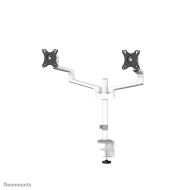 Suport dublu mon. birou NM 17"-27" alb
