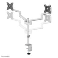 Suport dublu mon. birou NM 17"-27" alb