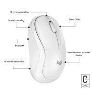 Mouse Logitech M240 Silent Wireless alb