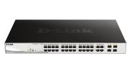 DLINK SW 20P-GB 4CMB 12P-POE SMART RM