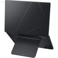 ASUS Zenbook Duo UX8406CA-PZ166X vedere din spate cu suport kickstand integrat extins.