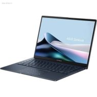 Laptop ASUS Zenbook 14 OLED UX3405CA-QL311X deschis vedere din unghi dreapta ecran OLED.