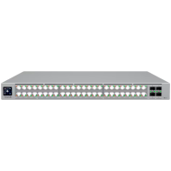 Ubiquiti network switch ECS-48-PoE-EU Enterprise-grade 48-port, Layer 3 Etherlighting PoE+++ switch with high-capacity 10 GbE RJ45 and 25G SFP28 connections for high availability system design; (32) 10 GbE, (16) 2.5 GbE ports, all PoE+++ (90W capabl)