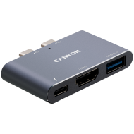 CANYON hub DS-1 3in1 Thunderbolt 3 Space Grey
