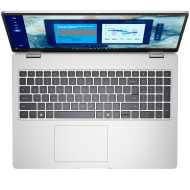 Laptop Dell Pro 16, Procesor Intel Core Ultra 7 255U up to 5.2GHz, 16" FHD+ (1920x1200) IPS anti-glare 300nits, ram 32GB (1x32GB) 5600MHz DDR5, 1TB SSD M.2 PCIe NVMe, Intel Graphics, culoare silver, Windows11 Pro