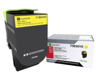 LEXMARK 71B0040 YELLOW TONER CARTRIDGE