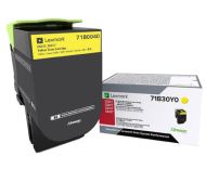 LEXMARK 71B0040 YELLOW TONER CARTRIDGE