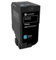 LEXMARK 74C20CE TONER CARTRIDGE CYAN