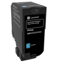 LEXMARK 74C2SC0 CYAN TONER