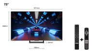 LED TV 4K 75''(190cm) 144Hz TCL 75C735