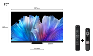 QLED TV 4K 75''(190cm) 144Hz TCL 75C935