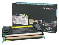 Toner original Lexmark C736H1YG, culoare yellow pentru Lexmark C736, X736, X738