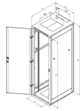 TRITON RACK PODEA 15U 600X1000
