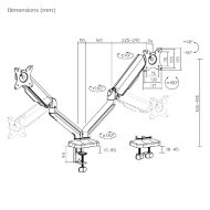 DOUBLE MONITOR ARM SERIOUX MM97-C012E
