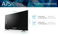 OLED TV 4K 55''(139cm) 100Hz SONY 55A75