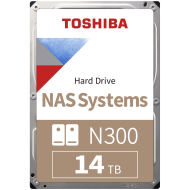 HDD NAS TOSHIBA N300 14TB CMR, 3.5'', 512MB, 7200RPM, SATA, TBW: 180
