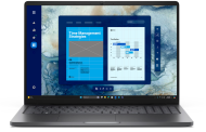 Laptop Dell Pro 16 Plus, Procesor Intel Core Ultra 7 255U up to 5.2GHz, 16" FHD+ (1920x1200) IPS anti-glare 300nits, ram 16GB (1x16GB) 5600MHz DDR5, 512GB SSD M.2 PCIe NVMe, Intel Graphics, culoare Black, Windows11 Pro