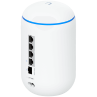 Ubiquiti UniFi UDR7 Dream Router 7 Desktop 10G Cloud Gateway with integrated WiFi 7, PoE switch, microSD storage, and full UniFi application support, 10G SFP+ and (1) 2.5 GbE RJ45 WAN port, 64 GB microSD