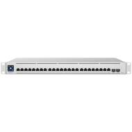 Ubiquiti Layer 3 switch with (24) 10GbE RJ45 ports and (2) 25G SFP28 ports