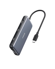 Hub 555 USB-C 8 in 1 Anker, gri