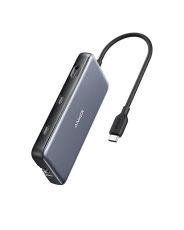 Hub 555 USB-C 8 in 1 Anker, gri
