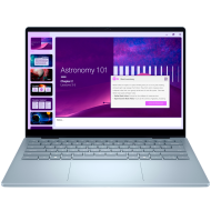 Laptop Dell 14 Plus 2-in-1, Procesor Intel Core Ultra 7 256V up to 4.8GHz, 14" FHD+ (1920x1200) IPS anti-glare 300nits, touch, ram 16GB on board 8533MHz LPDDR5x, 1TB SSD M.2 PCIe NVMe, Intel® Arc graphics, culoare Ice Blue, Windows11 Pro