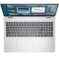 Laptop Dell Pro 16, Procesor AMD Ryzen AI 7 350 up to 5.0GHz, 16" FHD+ (1920x1200) IPS anti-glare 300nits, ram 16GB (1x16GB) 5600MHz DDR5, 512GB SSD M.2 PCIe NVMe, AMD Radeon 860M Graphics, culoare silver, Windows11 Pro