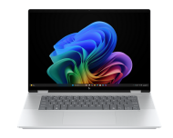 Laptop HP OmniBook X Flip NG AI PC 16-as0020nn, Procesor Intel Core Ultra 7 258V  up to 4.8GHz, 16" 3K (2880x1800) OLED 500nits, touch, ram 32GB 8533MHz LPDDR5x,  2TB SSD M.2 PCIe NVMe,   Intel® Arc™ 140V 8G Graphics, culoare Glacier Silver,Windows11 Home