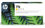 Cartus cerneala original HP 776, culoare yellow ink cartridge, pentru Plotter HP DesignJet Z9+ Pro 64 inch, capacitate 1L.