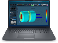 Laptop Dell Pro Max 18 Plus MB18250, Procesor Intel Core Ultra 7 265HX up to 5.3Ghz, 18" QHD+ (2560 x 1600) 500nits, ram 32GB (2 x 16GB) 6400Mhz DDR5, 512GB SSD M.2 PCIe NVMe, NVIDIA RTX PRO 1000 Blackwell 8GB GDDR7, culoare Grey, Windows11 Pro