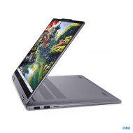 Laptop Lenovo IdeaPad 5 2-in-1 14IAL10, Procesor Intel Core Ultra 5 225U up to 4.8GHz, 14" WUXGA (1920x1200) IPS 300nits Glossy, touch, ram 16GB soldered 8000Mhz LPDDR5x, 512GB SSD M.2 PCIe NVMe, Intel Graphics, culoare Grey, No OS