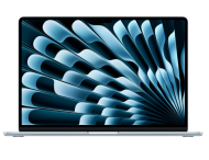 Laptop Apple MacBook Air 15", Procesor Apple M4 CPU cu 10 nuclee, GPU cu 10 nuclee, 15.3"(2880 x 1864) IPS 500nits, ram 16GB, 512GB SSD, tastatura US, culoare Sky Blue, macOS Sequoia