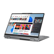 Laptop Lenovo IdeaPad 5 2-in-1 14IRH9, Procesor 13th Generation Intel Core i7 13620H up to 4.9GHz, 14" WUXGA (1920x1200) OLED 400nits Glossy, touch, ram 16GB soldered 5200Mhz LPDDR5x, 1TB SSD M.2 PCIe NVMe, Intel® UHD Graphics, culoare Grey, No OS