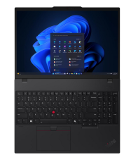 Laptop Lenovo ThinkPad T16 Gen 4 (Intel), Procesor Intel Core Ultra 5 225U up to 4.8GHz, 16" WUXGA (1920x1200) IPS 500nits Anti-glare, ram 16GB (1x16GB) 5600MHz DDR5, 512GB SSD M.2 PCIe NVMe, Intel Graphics, culoare Black, Windows11 Pro