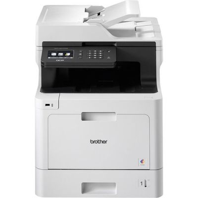 Imprimanta multifunctionala laser color A4, Brother  DCP-L8410CDW,31 ppm, duplex, ADF, 2400x600 dpi, USB, LAN, Wi-Fi, panou tactil, starter toner 