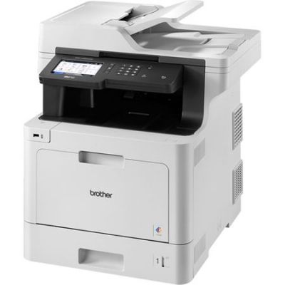 Imprimanta multifunctionala laser color A4, Brother MFC-L8900CDW, 31 ppm, duplex, DADF, 2400x600 dpi, USB, LAN, Wi-Fi, panou tactil, starter toner
