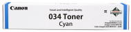 Toner original Canon 034C, culoare cyan pentru Canon imageRUNNER C1200/1225/1225iF, i-SENSYS MF 810Cdn/820Cdn, capacitate 7.300 pagini