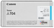 Toner original Canon T04C, culoare cyan  pentru CANON imageRUNNER ADVANCE DX C475i / C475iZ / C478i / C478iZ, capacitate 27.500 pagini