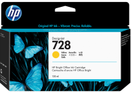 Cartus cerneala original  HP 728, culoare yellow, pentru HP DesignJet T730, T830, capacitate 130 ml.
