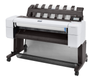Plotter HP DesignJet T1600dr PS 36 inch, A0, 2400x1200 DPI, RAM 4GB, retea, Wi-Fi, 2 role, suport pentru imprimanta si recipient pentru suport media, starter toner.