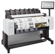 Plotter multifuctional  HP DesignJet T2600 PS 36 inch, A0, 2400x1200 DPI, RAM 8GB, HDD 500 GB,  retea, Wi-Fi, suport  pentru imprimanta si recipient pentru suporturi media,ecran tactil, starter toner.