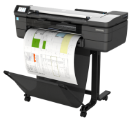 Plotter multifunctional HP DesignJet T830 24 inch  A1, 2400x1200 DPI, RAM 1GB, USB, Wi-Fi, retea, suport pentru imprimanta, cartuse cerneala.