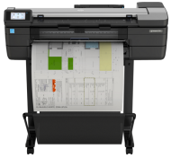 Plotter multifunctional HP DesignJet T830 24 inch  A1, 2400x1200 DPI, RAM 1GB, USB, Wi-Fi, retea, suport pentru imprimanta, cartuse cerneala.